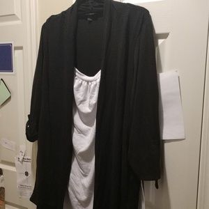 Black and white blouse/cardigan blouse